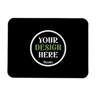 Magnet Flexible Code QR de logo noir personnalisé pour la marque c