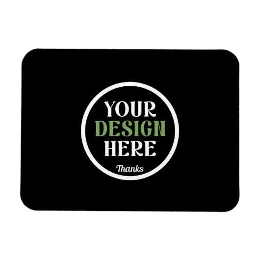 Magnet Flexible Code QR de logo noir personnalisé pour la marque c (Horizontal)