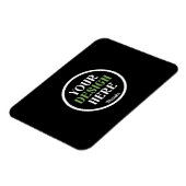 Magnet Flexible Code QR de logo noir personnalisé pour la marque c (Côté Gauche)