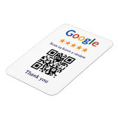 Magnet Flexible Code QR de révision Google pour entreprise profess (Côté Gauche)