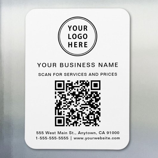 Magnet Flexible Code QR du logo commercial promotionnel