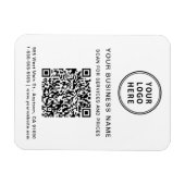 Magnet Flexible Code QR du logo commercial promotionnel (Horizontal)