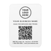 Magnet Flexible Code QR du logo commercial promotionnel (Vertical)