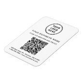 Magnet Flexible Code QR du logo commercial promotionnel (Côté Gauche)