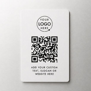 Magnet Flexible Code QR Logo d'entreprise Professionnel Simple B