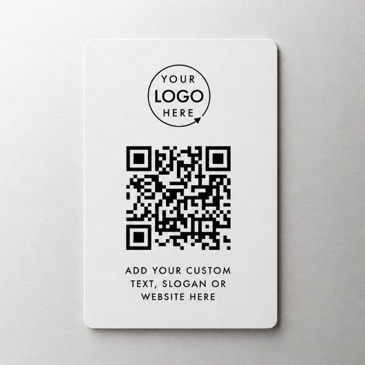 Magnet Flexible Code QR | Logo d'entreprise Professionnel Simple B