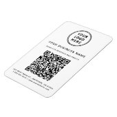 Magnet Flexible Code QR Logo Promotionnel d'Entreprise (Côté Gauche)