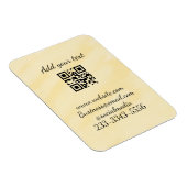 Magnet Flexible code QR personnalisé simple ajouter votre nom text (Côté Droit)