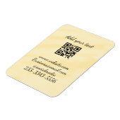 Magnet Flexible code QR personnalisé simple ajouter votre nom text (Côté Gauche)
