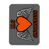 Magnet Flexible Coeur/ailes...MS (Vertical)