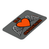 Magnet Flexible Coeur/ailes...MS (Côté Gauche)