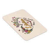 Magnet Flexible Coeur bibliothécaire floral (Côté Droit)