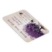 Magnet Flexible Cœur d'arbre Simply Peachy Wedding Save the Date (Côté Droit)