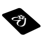 Magnet Flexible Coeur de balle de football (Côté Droit)