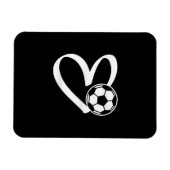 Magnet Flexible Coeur de balle de football (Horizontal)