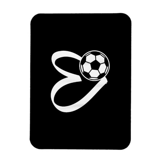 Magnet Flexible Coeur de balle de football (Vertical)