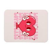 Magnet Flexible Coeur de bébé mignon (Horizontal)