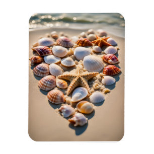 Magnet Flexible Coeur de coquillage