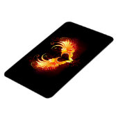 Magnet Flexible Coeur de feu ange avec ailes (Côté Gauche)