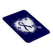 Magnet Flexible Coeur de gravité bleu foncé (Côté Droit)