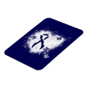 Magnet Flexible Coeur de gravité bleu foncé (Côté Gauche)