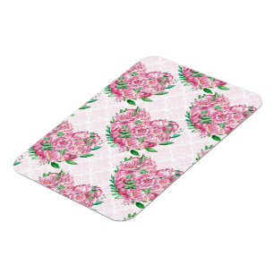 Magnet Flexible coeur de la tourbe d'aquarelle