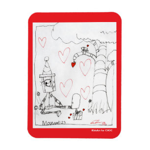 Magnet Flexible Coeur de Marcenivo - KidsArt pour CHOC