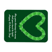 Magnet Flexible Coeur De Shamrock (Horizontal)