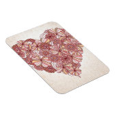 Magnet Flexible Coeur en fleurs dessinées à la main (Côté Droit)