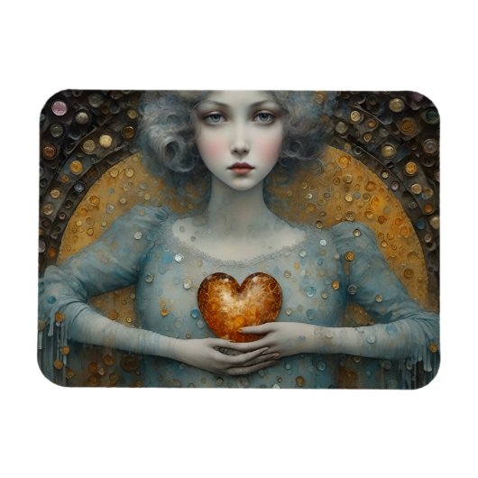 Magnet Flexible Coeur entre ses mains (Horizontal)