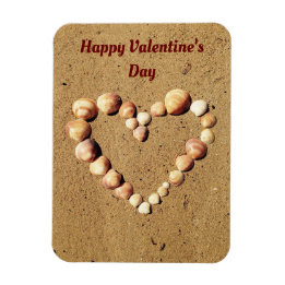 Magnet Flexible Coeur fait de coquillages