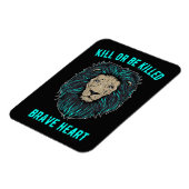 Magnet Flexible Coeur Lion brave (Côté Gauche)