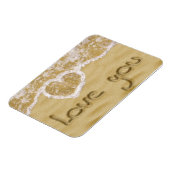 Magnet Flexible Coeur "Love you" écrit dans Sable (Côté Gauche)