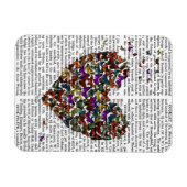 Magnet Flexible Coeur papillon (Horizontal)