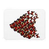 Magnet Flexible Coeur papillon (Horizontal)