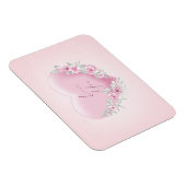 Magnet Flexible Cœur rose de la Saint-Valentin (Côté Droit)