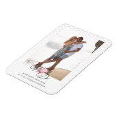 Magnet Flexible Coeur rose Nous Citons Pois Mariage photo (Côté Gauche)