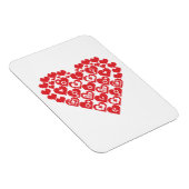 Magnet Flexible COEUR rouge des coeurs (Côté Droit)