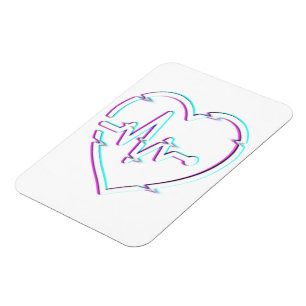 Magnet Flexible Coeur Vérifier l'aimant photo flexible