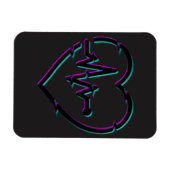 Magnet Flexible Coeur Vérifier l'aimant photo flexible (Horizontal)