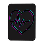 Magnet Flexible Coeur Vérifier l'aimant photo flexible (Vertical)