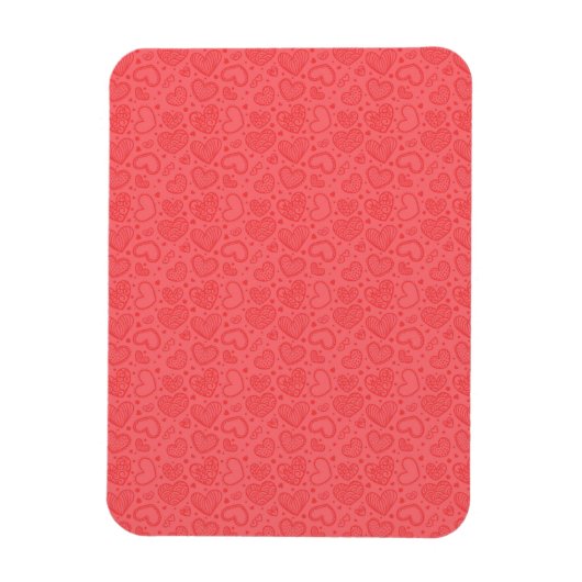 Magnet Flexible Coeurs Aimant Rouge (Vertical)