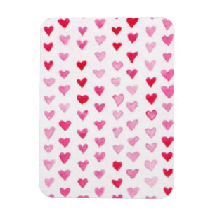 Magnet Flexible Coeurs aquarelle