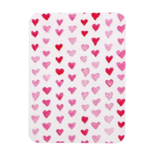 Magnet Flexible Coeurs aquarelle (Vertical)