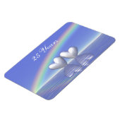 Magnet Flexible Coeurs d'argent du 25e anniversaire (Côté Gauche)
