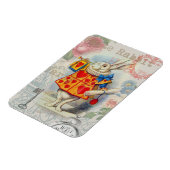 Magnet Flexible Coeurs de lapin blanc Alice Classic (Côté Gauche)