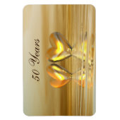 Magnet Flexible Coeurs d'or (Vertical)