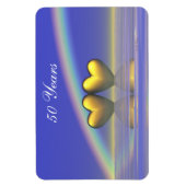 Magnet Flexible Coeurs d'or du 50e anniversaire (Vertical)