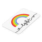 Magnet Flexible Coeurs et arcs-en-ciel LGBT (Côté Gauche)