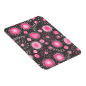 Magnet Flexible Coeurs et fleurs rose et bleu Whimsical (Côté Droit)